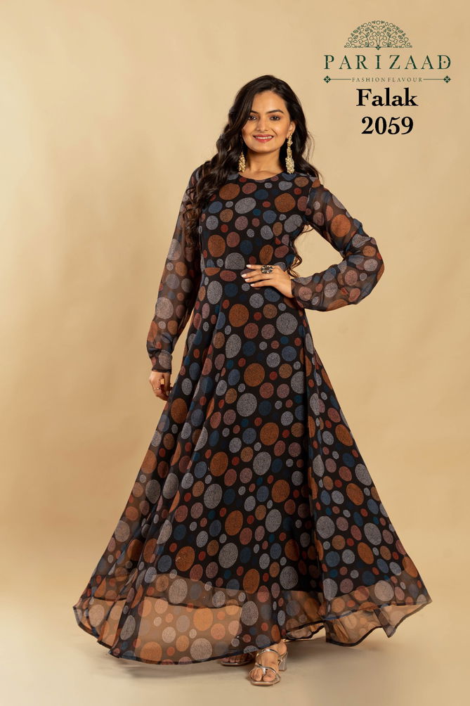 Parizaad By Falak Printed Gown Catalog